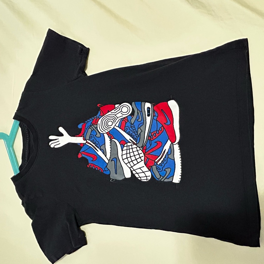 Nike Black Tee with White Graphic